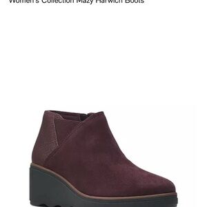 Collection by Clarks Mazy Harwich Boots - Burgundy
